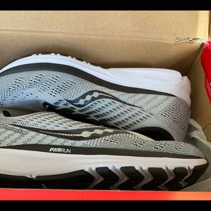 Saucony new with box size nine gray men’s running shoes